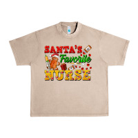 French Oak Santa's Favorite Nurse Urban Heavy Tee - FaDigitalArtStudio