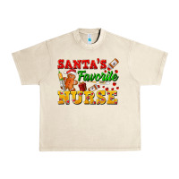 Santa's Favorite Nurse Urban Heavy Tee | Teevron