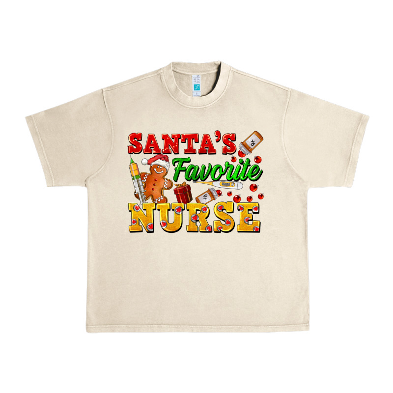 Santa's Favorite Nurse Urban Heavy Tee by FaDigitalArtStudio | Teevron