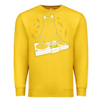 Lemon cat dj Premium Sweatshirt - artisFamous