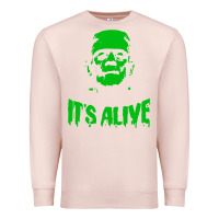 Pale Pink frankenstein Premium Sweatshirt - artisFamous