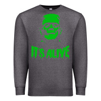 Charcoal Heather frankenstein Premium Sweatshirt - artisFamous