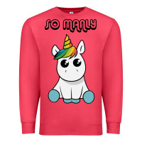 Cardinal so manly funny unicorn Premium Sweatshirt - artisFamous