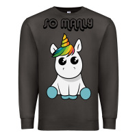 Smoke so manly funny unicorn Premium Sweatshirt - artisFamous