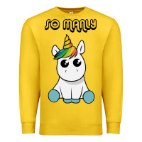 Lemon so manly funny unicorn Premium Sweatshirt - artisFamous