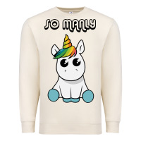 Sandshell so manly funny unicorn Premium Sweatshirt - artisFamous