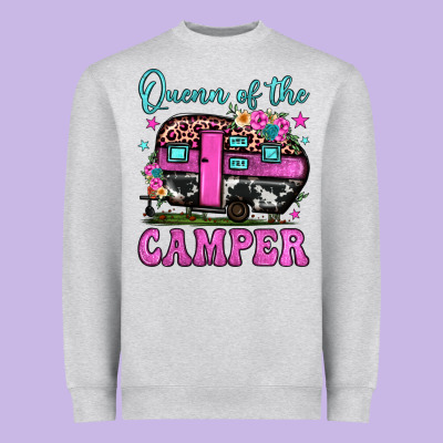 Queen Of The Camper Heavyweight Sweatshirt Designed By Jahusdesignshop