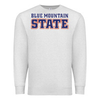 Oatmeal Heather blue mountain state Premium Sweatshirt - artisFamous