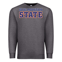 Charcoal Heather blue mountain state Premium Sweatshirt - artisFamous