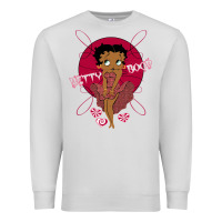 Dove Grey Black Betty Boop Premium Sweatshirt - artisFamous