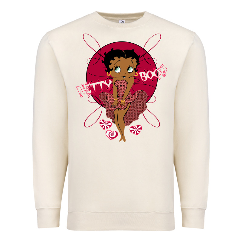 Black Betty Boop Premium Sweatshirt by artisFamous | Teevron