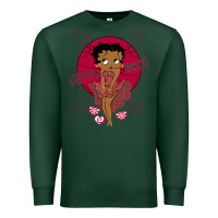 Sports Green Black Betty Boop Premium Sweatshirt - artisFamous