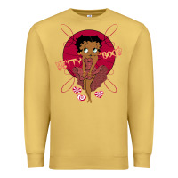 Antique Gold Black Betty Boop Premium Sweatshirt - artisFamous