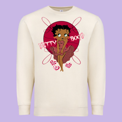 Black Betty Boop Premium Sweatshirt Designed By Artisfamous