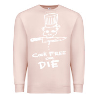 Pale Pink bourdain cook free or die Premium Sweatshirt - artisFamous