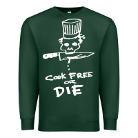 Sports Green bourdain cook free or die Premium Sweatshirt - artisFamous