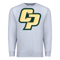 Heather Grey Cal Poly CP Premium Sweatshirt - artisFamous