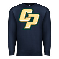 Navy Cal Poly CP Premium Sweatshirt - artisFamous