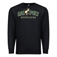 Black cal poly mustangs Premium Sweatshirt - artisFamous
