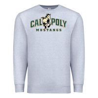 Heather Grey cal poly mustangs Premium Sweatshirt - artisFamous