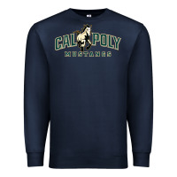 Navy cal poly mustangs Premium Sweatshirt - artisFamous