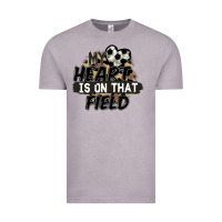 Vintage Zinc my heart is on that field soccer Vintage Tee - FaDigitalArtStudio