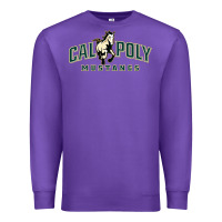 Purple cal poly mustangs Premium Sweatshirt - artisFamous