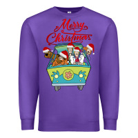 Purple Scooby Doo merry christmas Premium Sweatshirt - artisFamous
