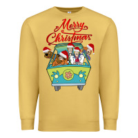 Antique Gold Scooby Doo merry christmas Premium Sweatshirt - artisFamous