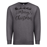 Charcoal Heather merry christmas Premium Sweatshirt - artisFamous