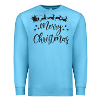 Ocean Blue merry christmas Premium Sweatshirt - artisFamous