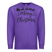 Purple merry christmas Premium Sweatshirt - artisFamous