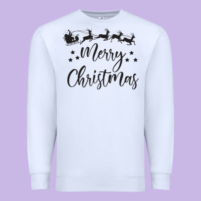 Merry Christmas Premium Sweatshirt Designed By Artisfamous