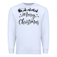 White merry christmas Premium Sweatshirt - artisFamous