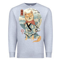Heather Grey shiba inu dog japan Premium Sweatshirt - artisFamous