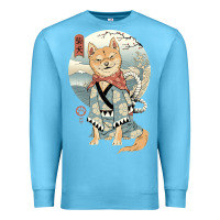 Ocean Blue shiba inu dog japan Premium Sweatshirt - artisFamous