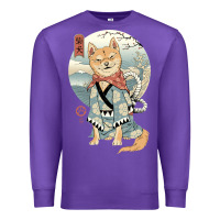 Purple shiba inu dog japan Premium Sweatshirt - artisFamous