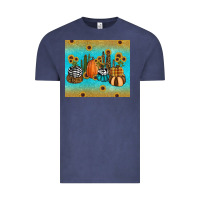 Vintage Denim fall pumpkin tumbler Vintage Tee - RanaPortraitStore