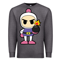 Charcoal Heather bomberman Premium Sweatshirt - artisFamous