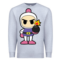 Heather Grey bomberman Premium Sweatshirt - artisFamous