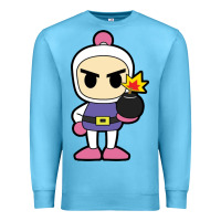 Ocean Blue bomberman Premium Sweatshirt - artisFamous