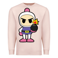 Pale Pink bomberman Premium Sweatshirt - artisFamous