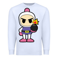 White bomberman Premium Sweatshirt - artisFamous