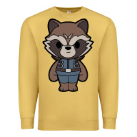 Antique Gold rocket racoon chibi Premium Sweatshirt - artisFamous