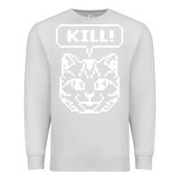 Dove Grey kill no more heroes cat Premium Sweatshirt - artisFamous