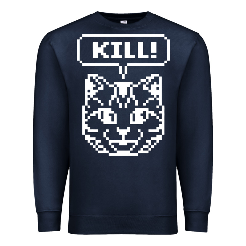 Kill No More Heroes Cat Premium Sweatshirt by artisFamous | Teevron