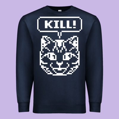 Kill No More Heroes Cat Premium Sweatshirt Designed By Artisfamous