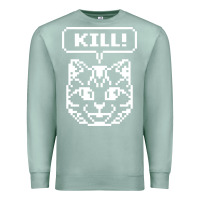 Seafoam kill no more heroes cat Premium Sweatshirt - artisFamous