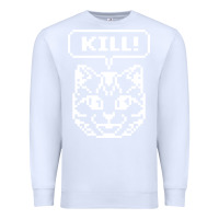 White kill no more heroes cat Premium Sweatshirt - artisFamous