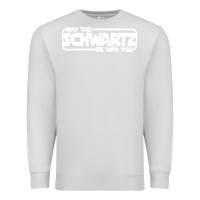 Dove Grey may the schwartz be with you Premium Sweatshirt - artisFamous